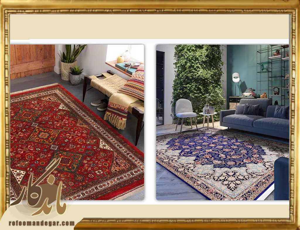 فرش ابریشم ماشینی یا دستباف