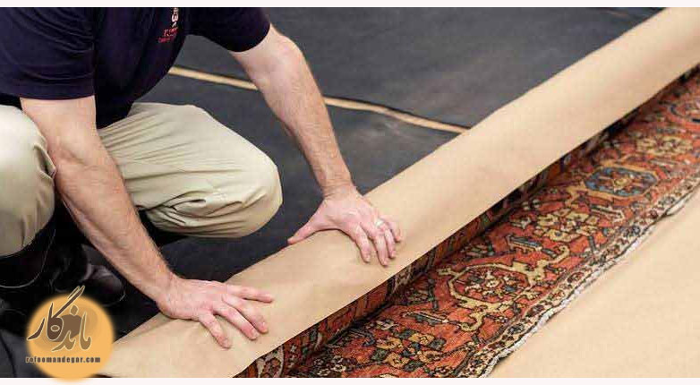 رول کردن صحیح فرش
