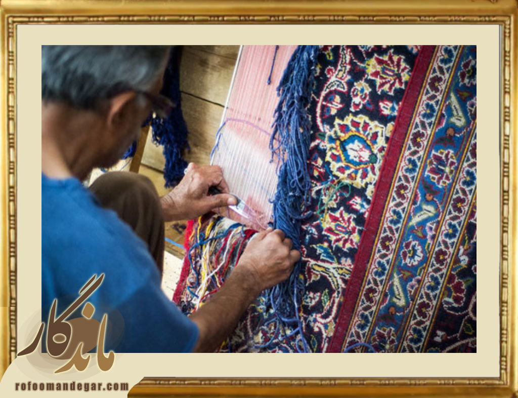 دارکشی مجدد قالی های دستباف به منظور برطرف کردن چروکیدگی