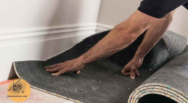 چسباندن موکت به زمین 
