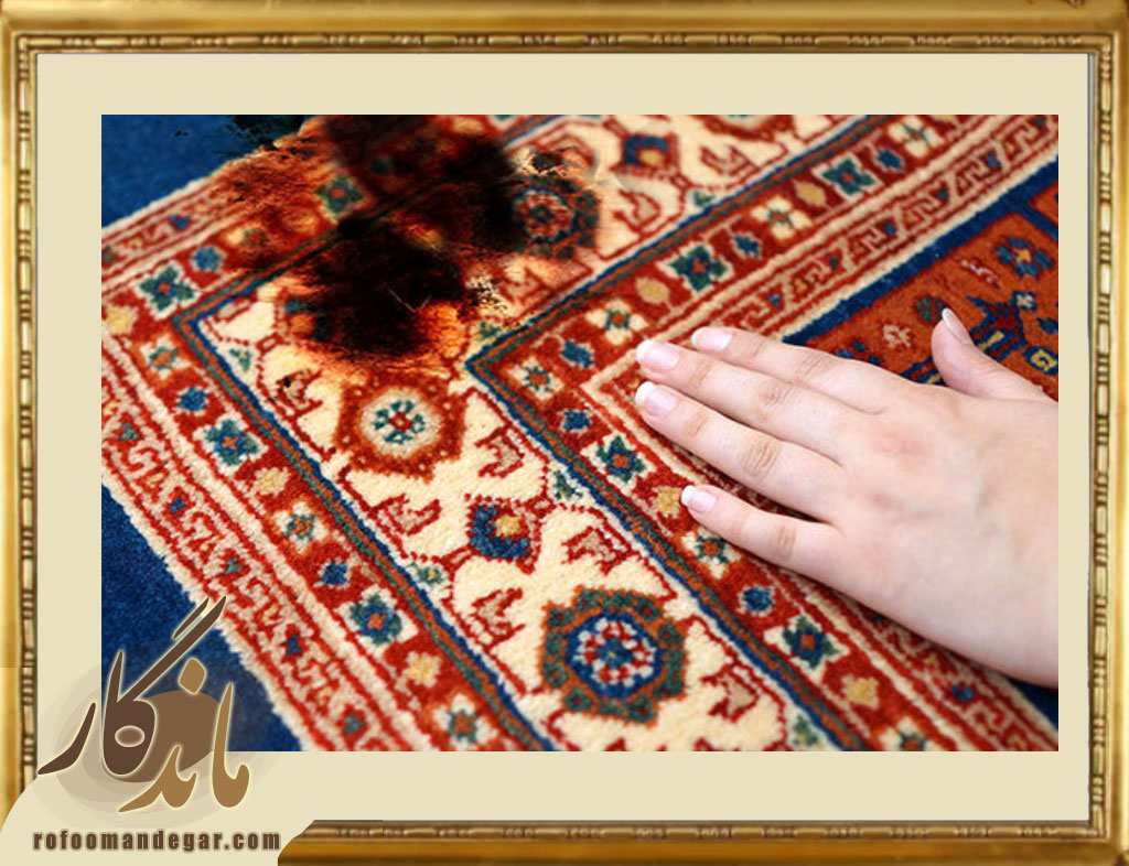 ترمیم سوختگی فرش های نفیس در منطقه داراباد