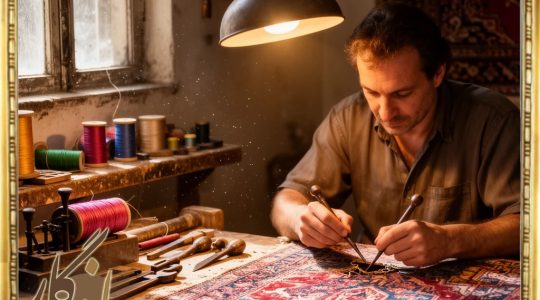 رفوگری فرش‌های گرانبها در الهیه و تجریش