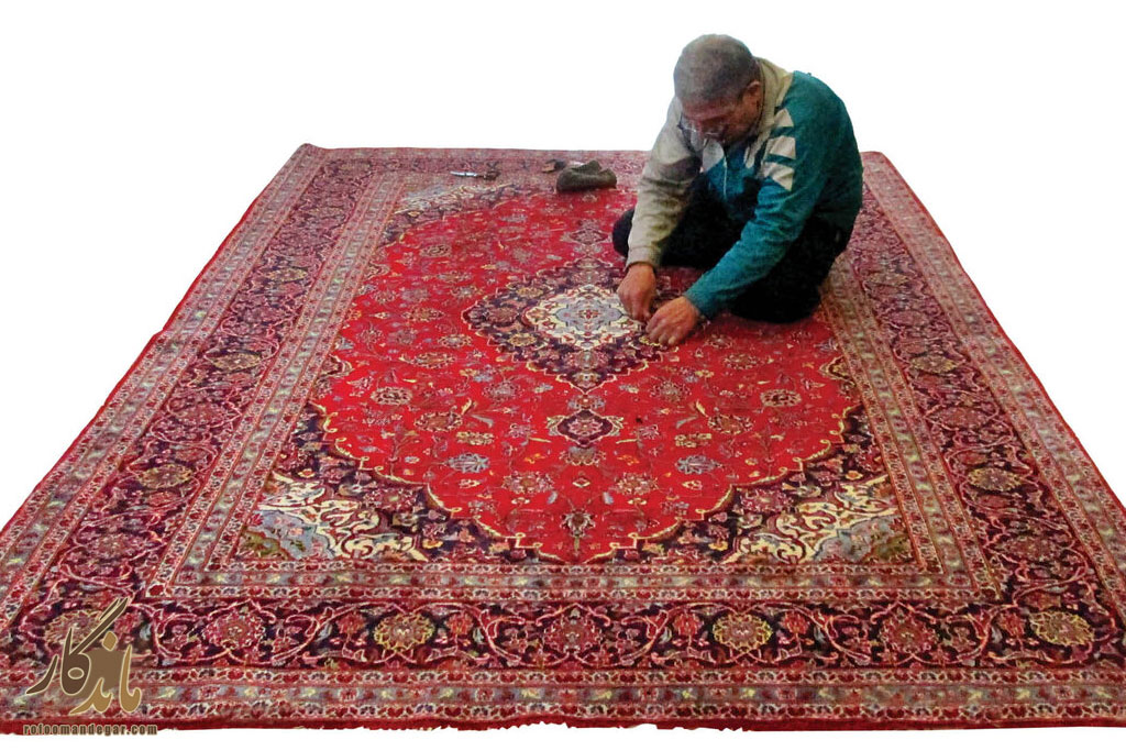 رفوگری فرش آجودانیه